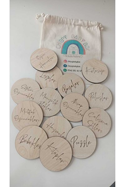 Chirpy 14 lu Kız bebek dolap etiket seti