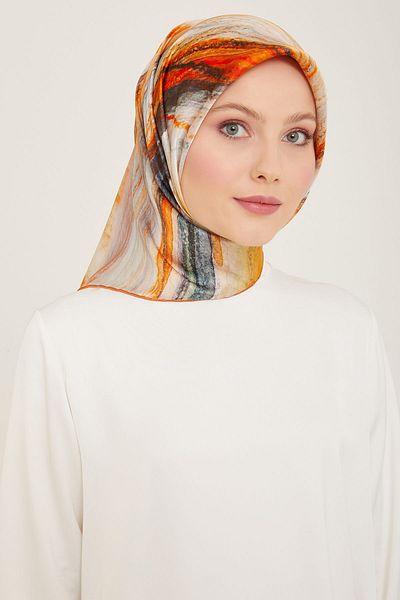 Armine - Μεταξωτό κασκόλ 2024 Άνοιξη και Καλοκαίρι Twill Silk 9102-02