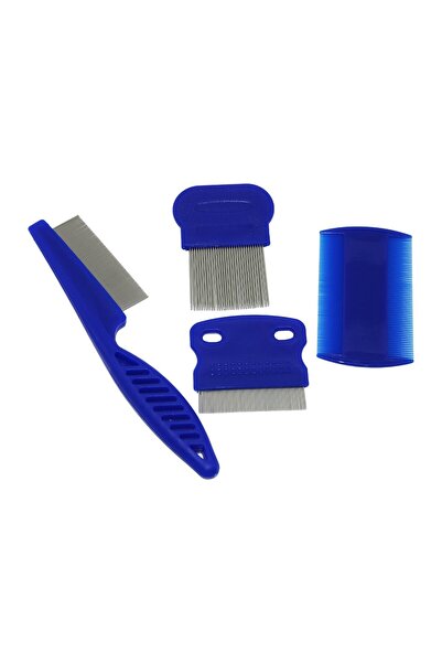 Go İthalat مجموعة من 4 قطع مشط للقضاء على القمل للقطط والكلاب (5372) TYGOO-RS...