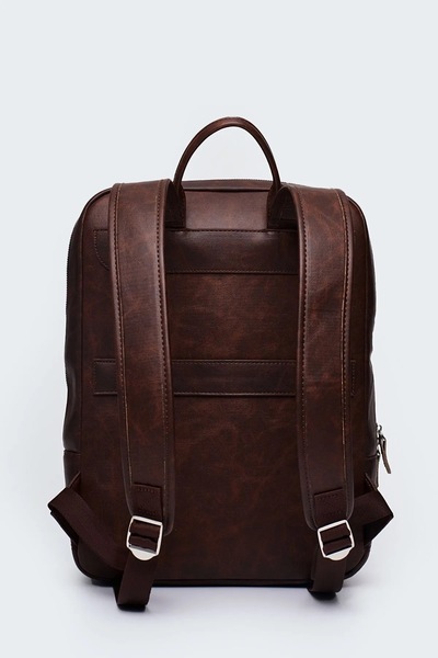 Sevinç Çanta حقيبة كمبيوتر محمول فاخرة من الجلد النباتي للجنسين - منظم جلدي