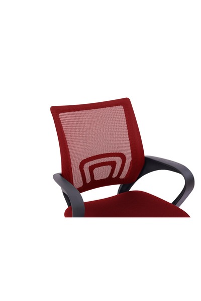 Mahmayi Ergonomic Red Mesh Chair - Adjustable, Swivel, Lumbar Support, Ideal for Home Office