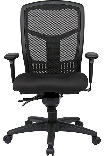 Mahmayi Office Star ProGrid High Back Manager's Chair with Adjustable Arms, Lumbar Support, and Seat Slider