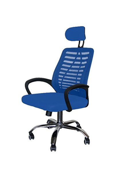 Mahmayi كرسي تنفيذي Sleekline HY-903 عالي الظهر - مريح، قابل للتعديل، أزرق