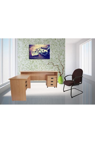 Mahmayi Ergonomic Visitor Chair - Comfort & Style for Offices/Meetings (Peat)