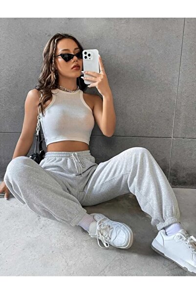 berfmoda İKİ İPLİK PAÇASI LASTİKLİ JOGGER EŞOFMAN ALTI