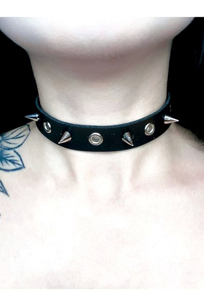 DarkellaStore Gothic, Vintage, Barbed Eyelet Neck Collar Chocker