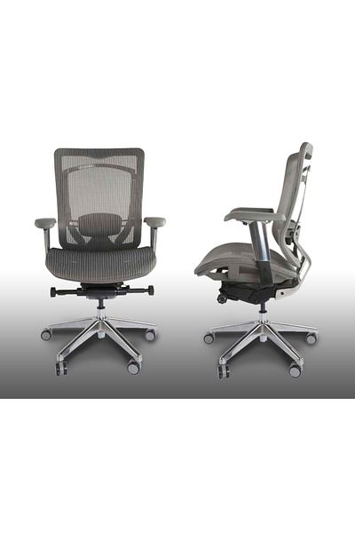 Mahmayi Silla Ergonomic Mesh Office Chair - Adjustable, Durable, and Stylish (Grey)