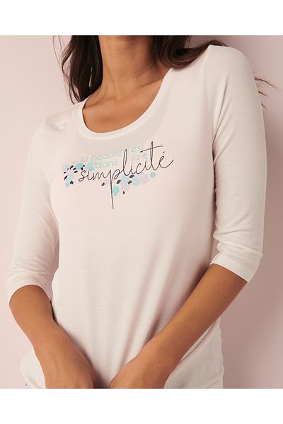 La Vie en Rose Soft Jersey 3/4 Sleeve Shirt