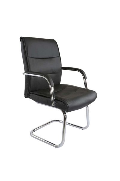 Mahmayi Ergonomic Black Visitor Office Chair with Padded Seat & Molded Back - Nova 2203