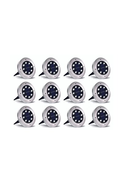 Dnz 12'li 3w Solar Güneş Enerjili Kazıklı Çim & Bahçe Aydınlatma,paslanmaz In...