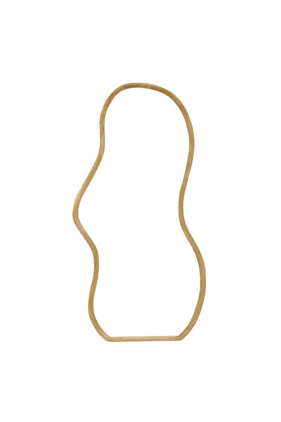 Muummirror 180x70 cm Asimetrik Ağaç Çerçeveli Estetik Boy Aynası