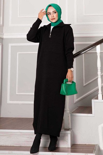 EBRUTESETTÜR High Top Zippered Knitwear Dress