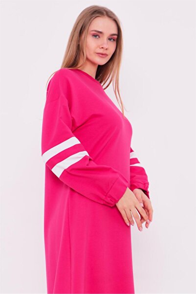 Bwest Αθλητικό φόρεμα Gupse Sleeves με ριγέ φούστα - 71079.025 - Φούξια