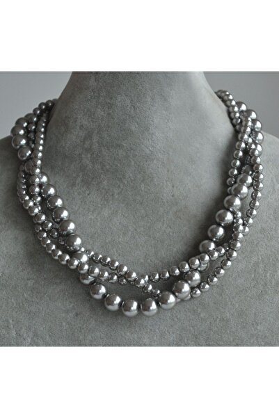 Jerberaa takı Tasarım Silver ( gümüş ) 3’lü kolye