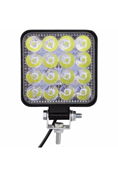 BoostZone Off Road Sis Farı - Lamba 16 Led Kare Çalışma Lambası 2 Adet