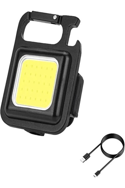 Nanopro Metal Kasa Led, Anahtarlık El Feneri, Mıknatıslı, Kamp Aydınlatma 800mah