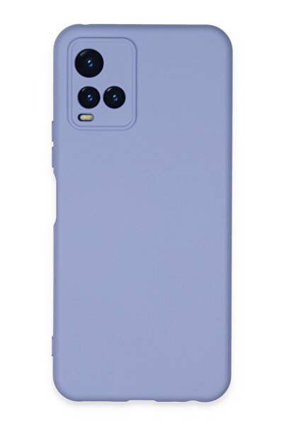 Vivo Y21S Kılıf Silikon Kılıf Yumuşak Kılıf İçi Kadife Lansman - Lila