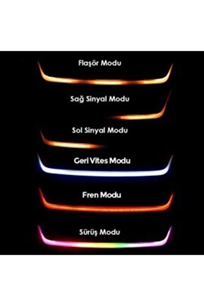 TH LAMP Bagaj Altı Kayar Led Full Fonksiyon Özelliği Tüm Araçlara Uyumlu Su G...