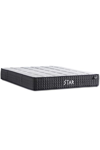 Niron Yatak Star Yatak 200x200 cm Çift Kişilik NMS Yaylı Saten Kumaşlı Full O...
