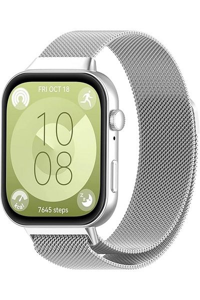 UnDePlus Huawei Watch Fit 4/fit 4 Pro/fit 3 حزام ميلانو حلقة معدنية (غير متوافق مع FIT/FIT2)