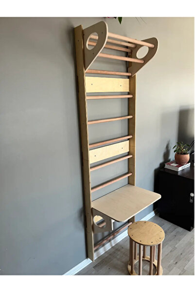 BAUMFEE Isveç Tırmanma Duvarı Masalı Sandalyeli