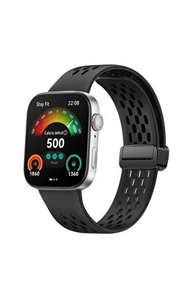 UnDePlus Huawei Watch Fit 4/fit 4 Pro/fit 3 Kordon Silikon Delikli Magnet Str...
