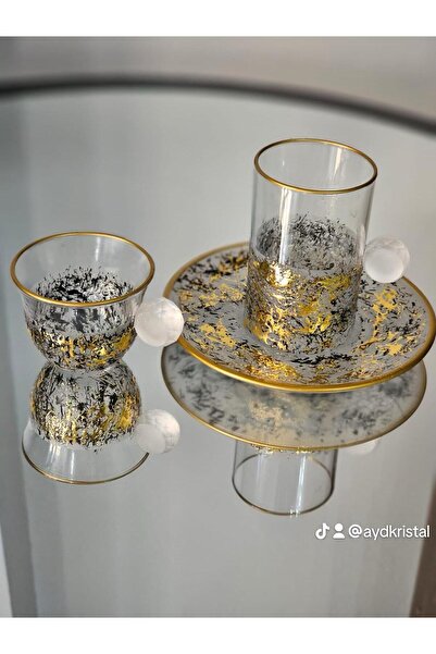 PAŞABAHÇE CAM طقم فناجين شاي 18 قطعة