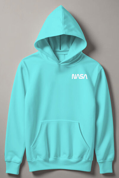 MYADA Nasa Baskılı Kapşonlu Çocuk Sweatshirt 20540
