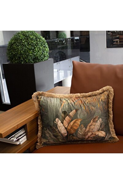 Adawall Tropikal Yaprak Dekoratif Kırlent