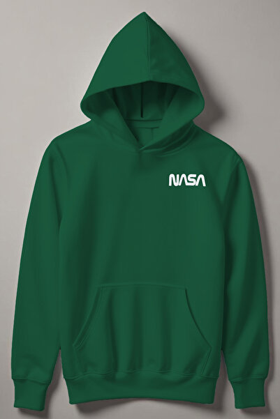 MYADA Nasa Baskılı Kapşonlu Çocuk Sweatshirt 20540