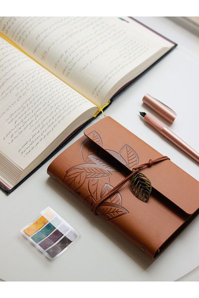 Nova Crafts Brown Leather Agenda |   Notebook