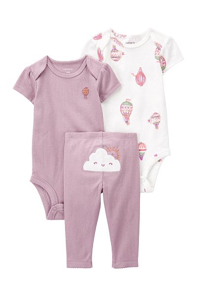 Carter's Layette Set of 3 for Baby Girl - 1P596710 Mixed Color