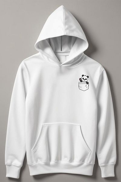 MYADA Hanorac pentru copii cu glugă cu imprimeu panda - 12681