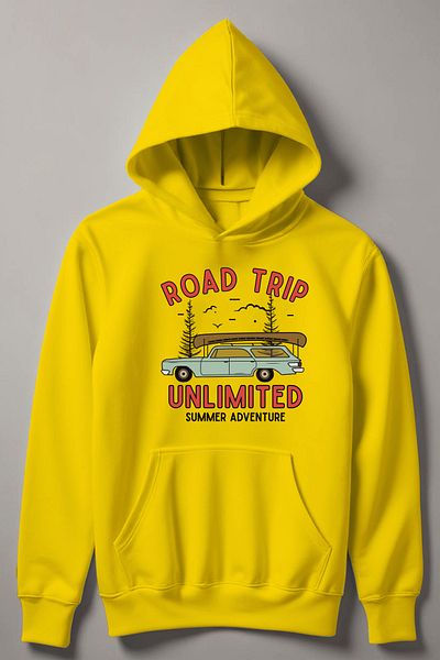 MYADA Детски суитшърт с качулка и принт Roda Trip Unlimited 13710