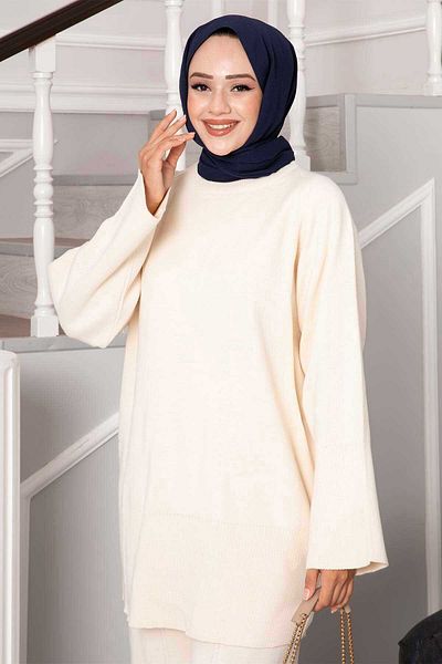 EBRUTESETTÜR Split Detailed Double Knitwear Set
