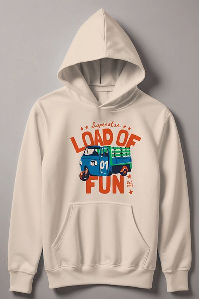 MYADA Παιδικό φούτερ με κουκούλα Superstar Load Of Fun 12691