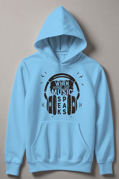 MYADA Детски суичър с качулка When World All Music 13778