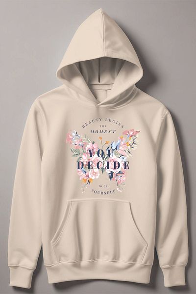 MYADA Lovely Flower Butterfly Printed Hooded Kids Sweatshirt 12535
