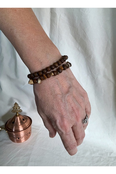 Sfenks. 2-Piece Wooden Bracelet