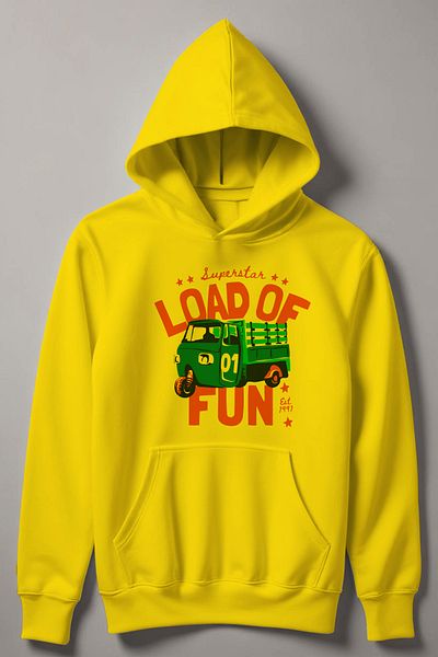 MYADA Hanorac pentru copii cu glugă cu imprimeu Superstar Load Of Fun 12691