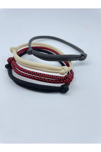 Concept HuBuTU 4-Piece Minimal Men's Thick Paracord Rope Bracelet