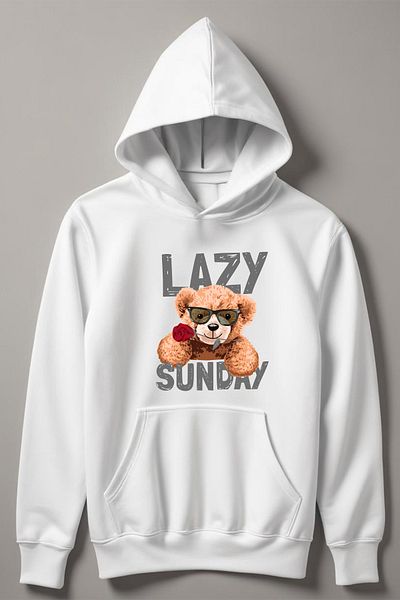 MYADA Lazy Bear Sunday - Hanorac cu glugă pentru copii 12659