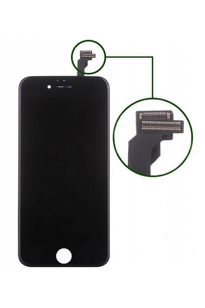 Nettech Teknonet iPhone 6 Plus Compatible Aa Quality Lcd Touch Screen with Slats - Black