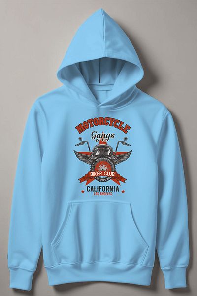 MYADA Hanorac pentru copii cu glugă pentru motociclete Gangs Club 13292