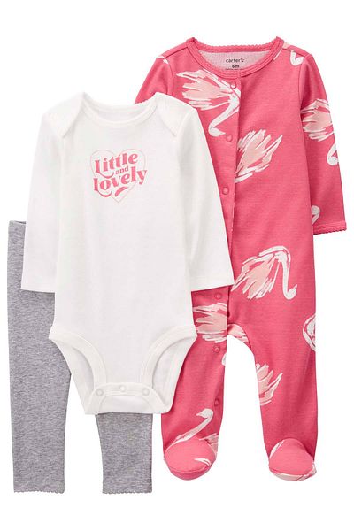 Carter's Baby Girl Overalls Set