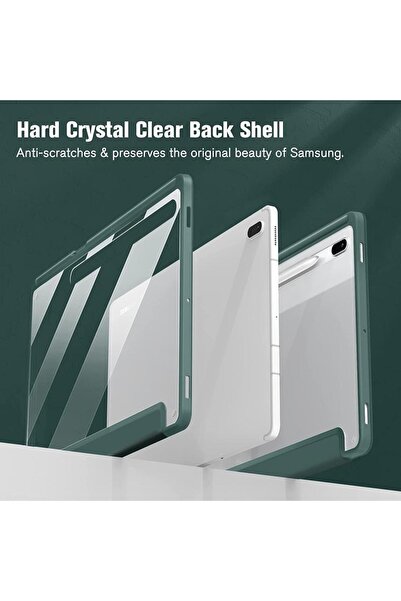 UnDePlus Samsung Galaxy Tab S9 Fe Plus/s10 Plus/s9 Plus Kılıf Grafiti Şeffaf Kalem Bölmeli X610-16-810-18 X82