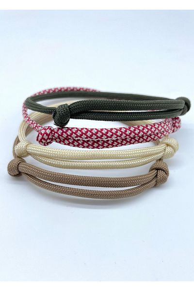 Concept HuBuTU 4-Piece Minimal Men's Thick Paracord Rope Bracelet