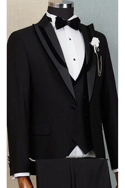 REMA STİL Damatlık Takım Elbise Smokin Slim Fit