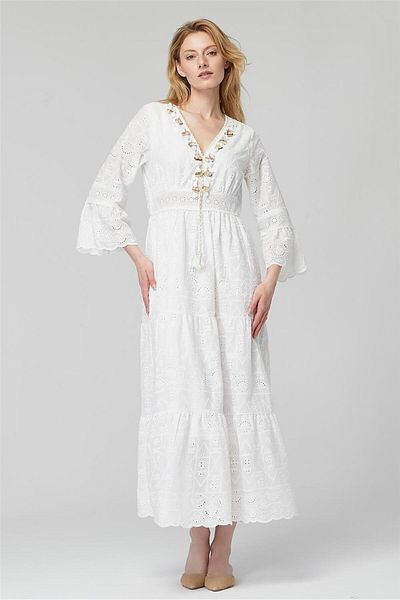 HomeStore Long Patterned Dress