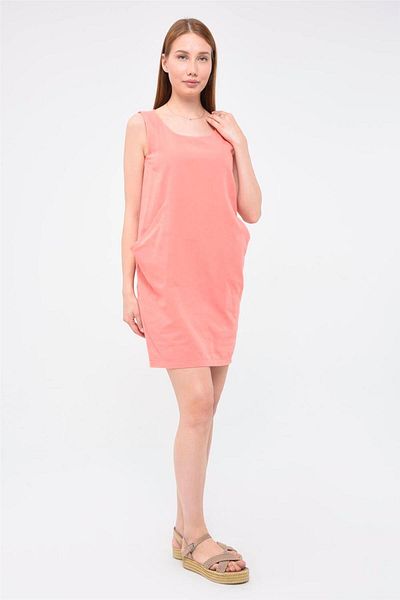 HomeStore Gerade geschnittenes Kleid mit Zebramuster und dicken Trägern